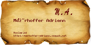 Márhoffer Adrienn névjegykártya