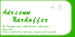 adrienn marhoffer business card