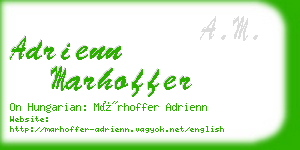 adrienn marhoffer business card